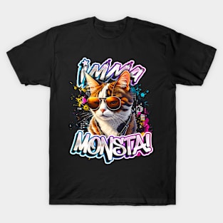 Imma Monsta! CAT | Blacktee | by Asarteon T-Shirt